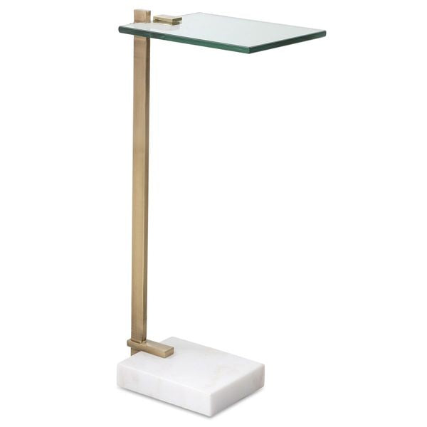 Tavolo decorativo Butler, Colore Bianco