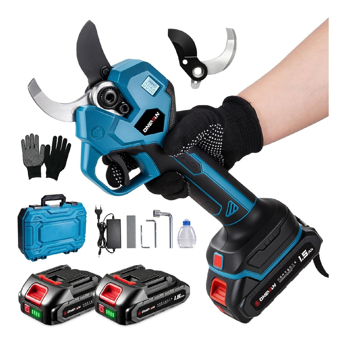 Potente motore brushless alta Cesoie per potatura 600 W