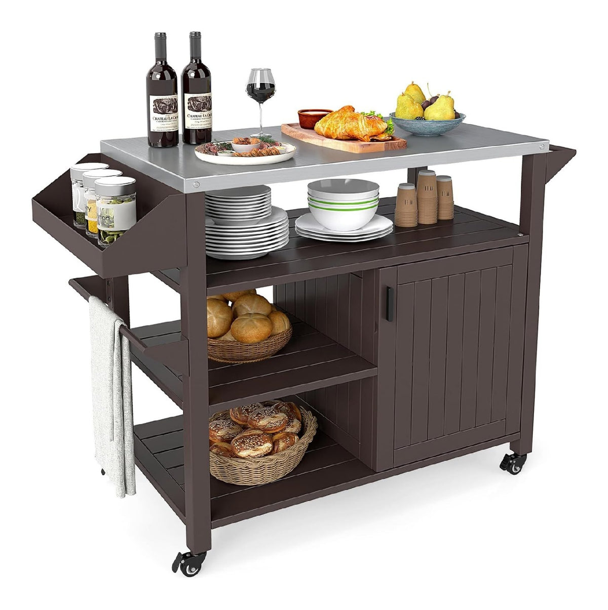 Materiale Affidabile Realizzato struttura per giardino, Carrelli 68 kg