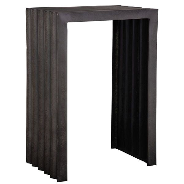 Tavolo decorativo In The Groove nichel antico