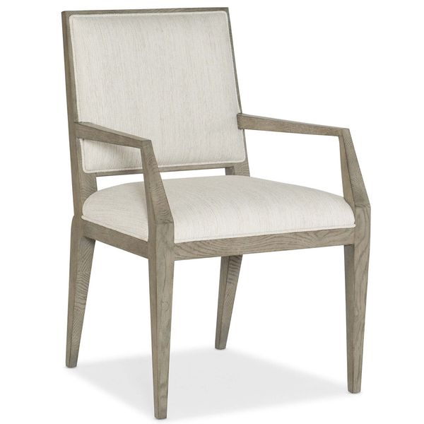 Poltroncine con bracciolo Linn Cove Colore Visone, Set da 2