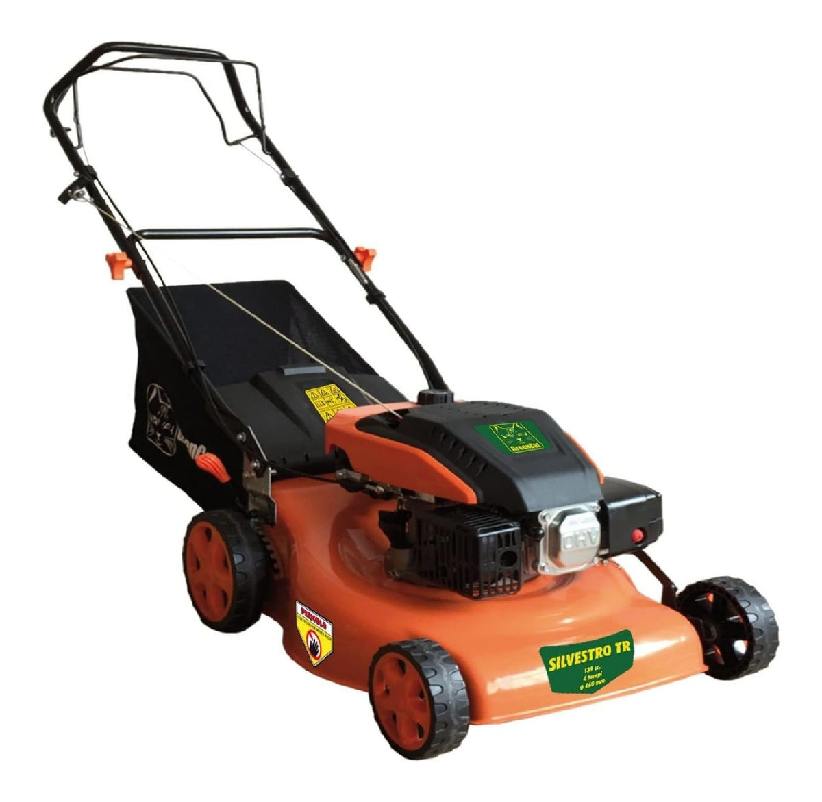 Tagliaerba a trazione 46 cm 75 mm con Scocca acciaio larghezza Motore