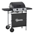 coperchio dotato bruciatori pratiche Barbecue a gas 0.8m 104L