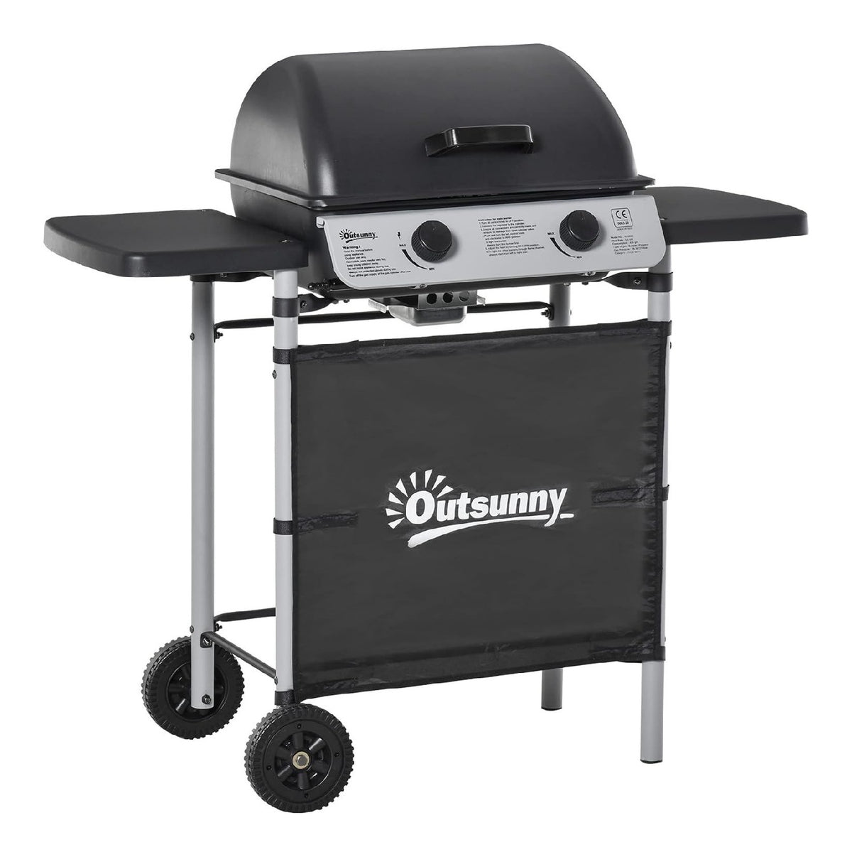 coperchio dotato bruciatori pratiche Barbecue a gas 0.8m 104L