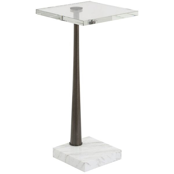 Tavolino bibita Pelton in materiale trasparente