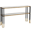 Tavolo consolle Kentmore, Nero/Oro