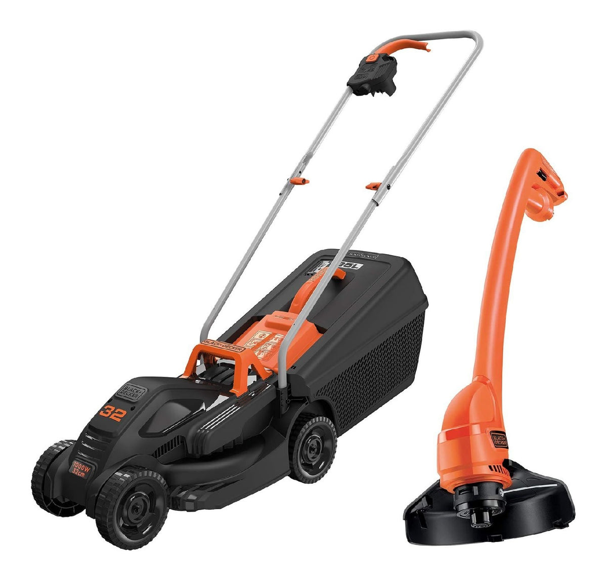 Tagliaerba con lama rotante 1000W 32cm con Compatto leggero facile stoccaggio
