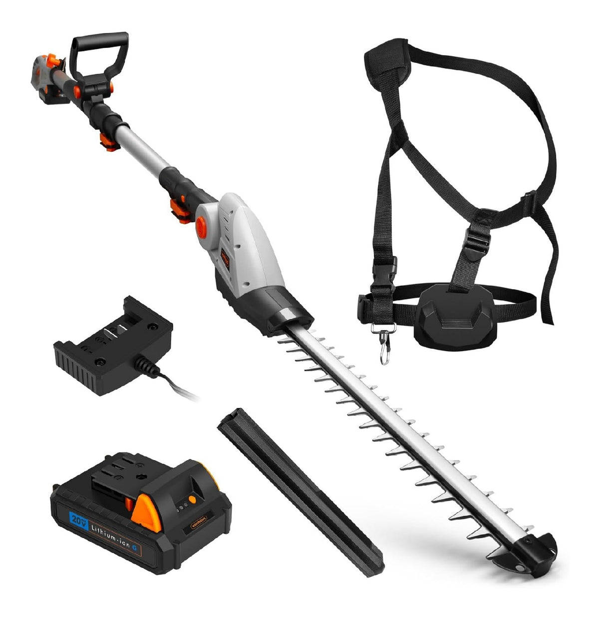 AMPIA un'estensione taglia siepe per giardino, Tagliasiepi 244 cm 45 cm