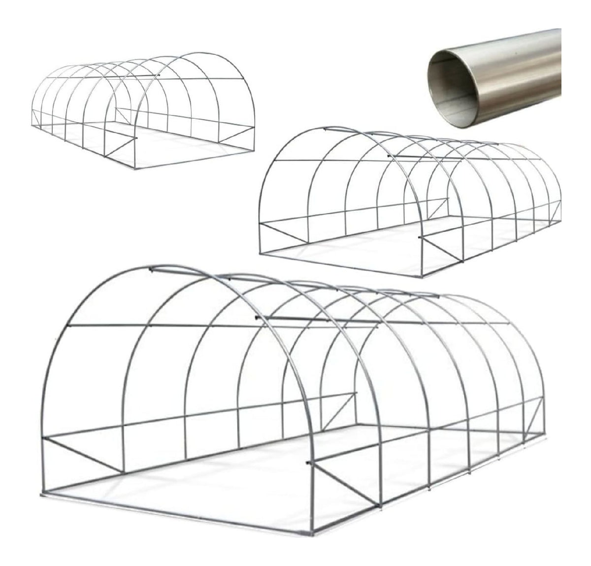 Sistemi serra per uso esterno universale acciaio zincato resistente 25mm 1m