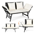 Panca giardino polyrattan divano Divanetti 85 cm